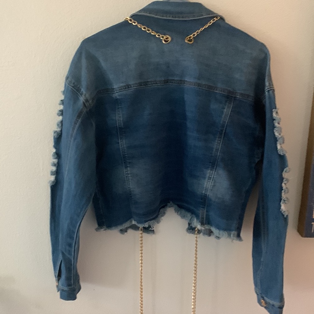Denim Chain Jacket - Picture 12 of 14